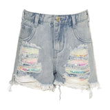 HANNAH BANANA DENIM SHORT - SEQUIN