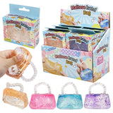 M2B HANDBAG PURSE GLITTER MALTOSE PUTTY SLIME FILLED SQUISHY