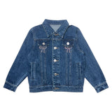 MINI DREAMERS EVERLY CRYSTAL BOW DENIM JACKET