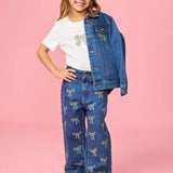 MINI DREAMERS ESME CRYSTAL BOW T-SHIRT - WHITE