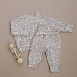 BOY JOGGER SET - LATTE BOLTS