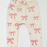 OH BABY! PINK BOWS RUFFLE SWEATSHIRT AND JOGGER SET