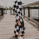 CHECKER PONCHO TOWEL