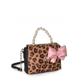 OMG ACCESSORIES LEOPARD TOP HANDLE PURSE