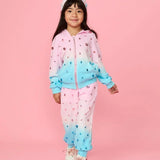MINI DREAMERS GABBY GEMSTONE DIP DYE ZIP HOODIE AND SWEATS SET