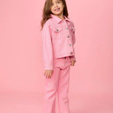MINI DREAMERS ABIGAIL CRYSTAL JEANS - PINK