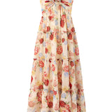 MARLO KIDS HOLIDAY MAXI DRESS - FLORAL