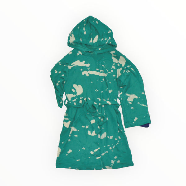 FLOWERS BY ZOE TOWEL ROBE - GREEN BLEACH