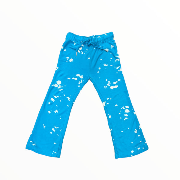 FLOWERS BY ZOE FLARE SWEATS - TURQUOISE BLEACH