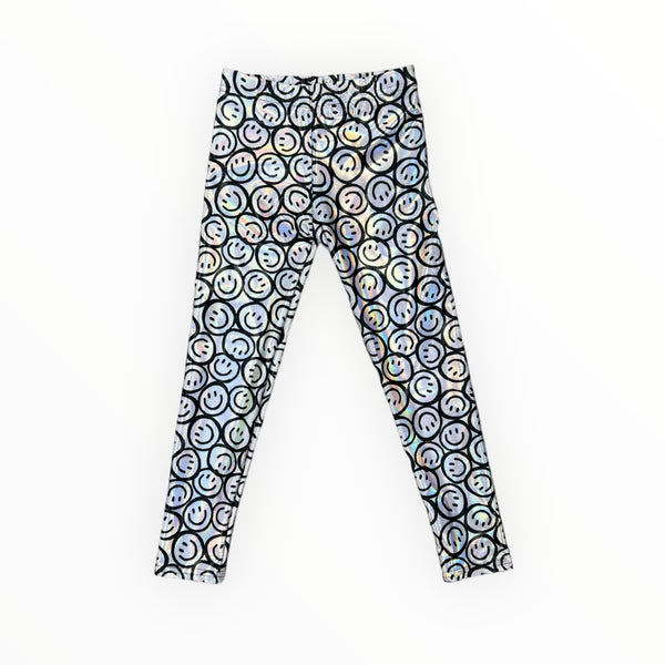 DORI LAME LEGGING - SILVER/SMILE