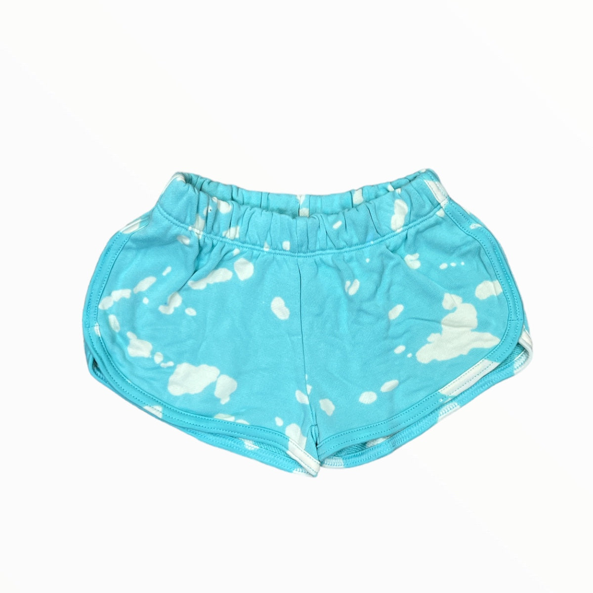 FLOWERS BY ZOE GYM SHORT - AQUA BLEACH