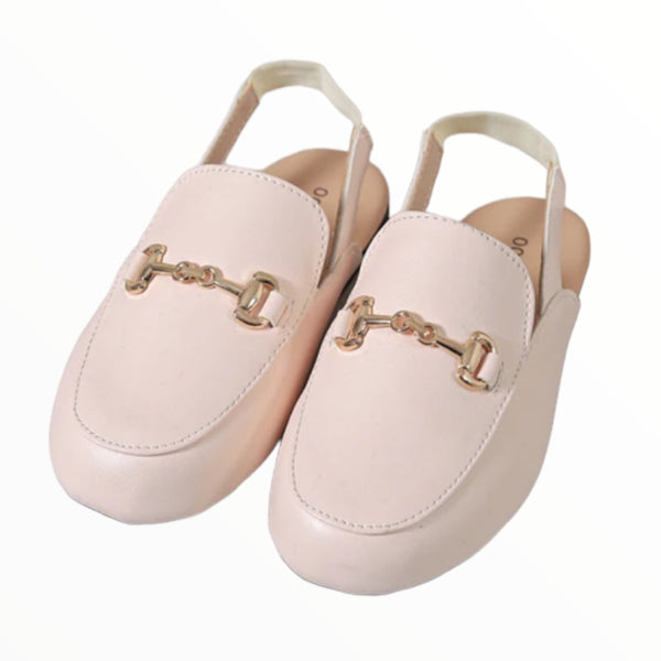 M2B SLINGBACK SLIDES - NUDE/PINK