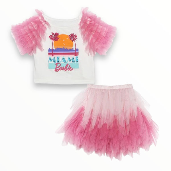 TUTU DU MONDE MIAMI BARBIE SET - TOP AND SKORT