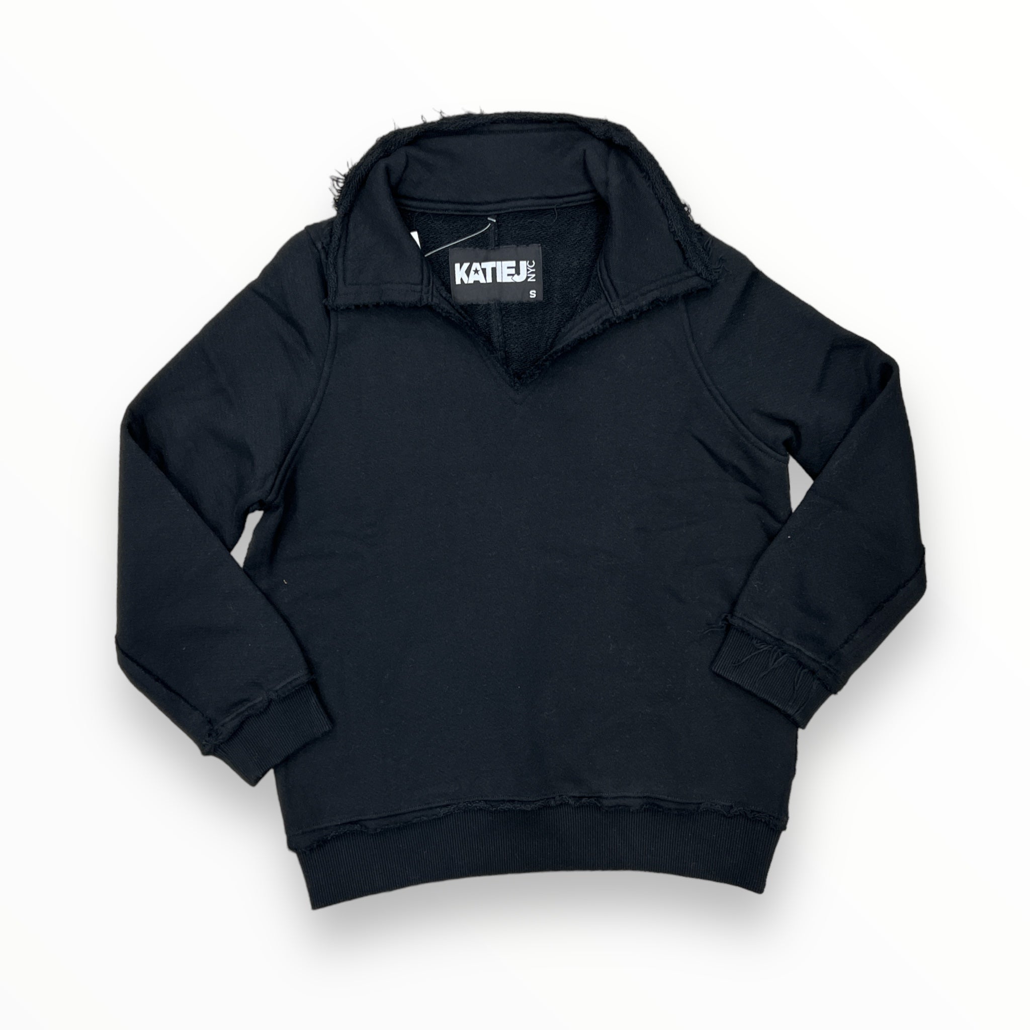 KATIE J KERRY HOODIE - BLACK