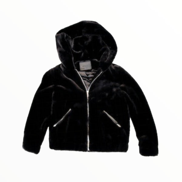 BLANK NYC KIDS UPTOWN GIRL FUR BOBMER - BLACK