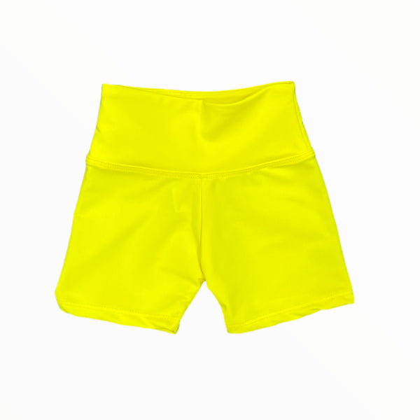 DORI CREATIONS BIKE SHORT - NEON YELLOW