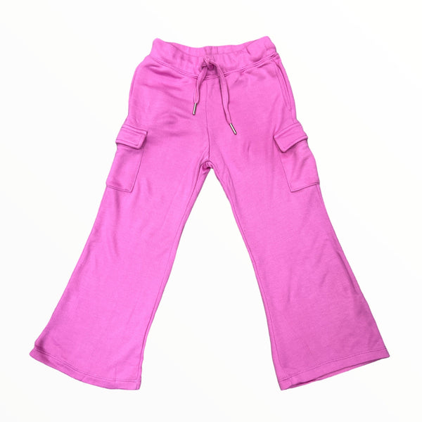 FLOWERS BY ZOE CARGO FLARE SWEATS -PINK