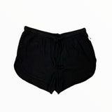 T2LOVE EASY RIBBED SHORT - BLACK