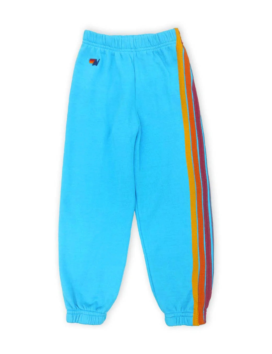 AVIATOR NATION KID S 5 STRIPE SWEATPANTS NEON BLUE Meant 2 Be Kids