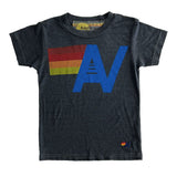 AVIATOR NATION KID'S LOGO TEE - CHARCOAL