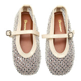 M2B MESH ALIA FLATS - SILVER/STONES