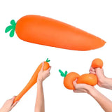 M2B EASY SQWEEZY GIANT STRETCHY CARROT SQUISHY - SLOW RISE
