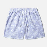 THE DRIP SHOP PAISLEY PARADISE SHORTS - LAVENDER