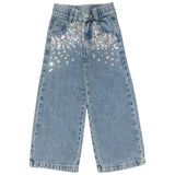 MINI DREAMERS LIA GEMSTONE DENIM PANTS