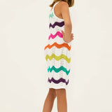 BEACH RIOT LITTLE TESSIE DRESS - SUNSET SHERBERT