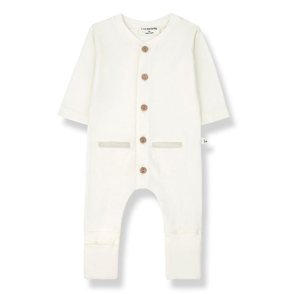 1+ IN THE FAMILY GEROME JUMPSUIT - ECRU