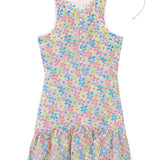MARLO KIDS GISELLE EMBROIDERED DRESS - FLORAL