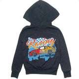CALIFORNIAN VINTAGE ZIP HOODIE AND JOGGER SET - CHARCOAL/RACING 39