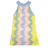 MINI DREAMERS ST BARTH SWIRL CROCHET DRESS