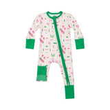 ANGEL DEAR 2 WAY RUFFLE ZIPPER FOOTIE - PINK GOLD CLUB