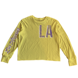 ROWDY SPROUT LOS ANGELES PURPLE AND GOLD TEAM LONG SLEEVE - GIRLS