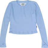 T2LOVE L/S CROPPED THERMAL WITH THUMB HOLES