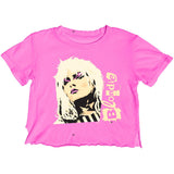 ROWDY SPROUT NOT-QUITE CROP TEE - BLONDIE/ELECTRIC PINK