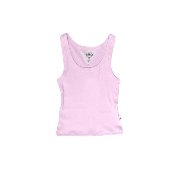T2LOVE BASIC CROPPED TANK - CANDY PINK