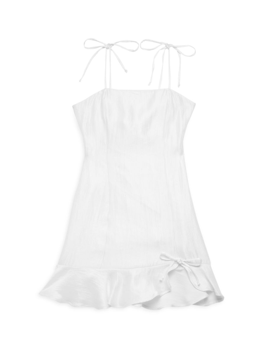 MISS BEHAVE PAISLEY DRESS - WHITE
