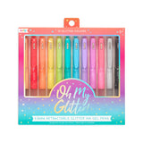 OOLY OH MY GLITTER RETRACTABLE GLITTER GEL PENS - SET OF 12