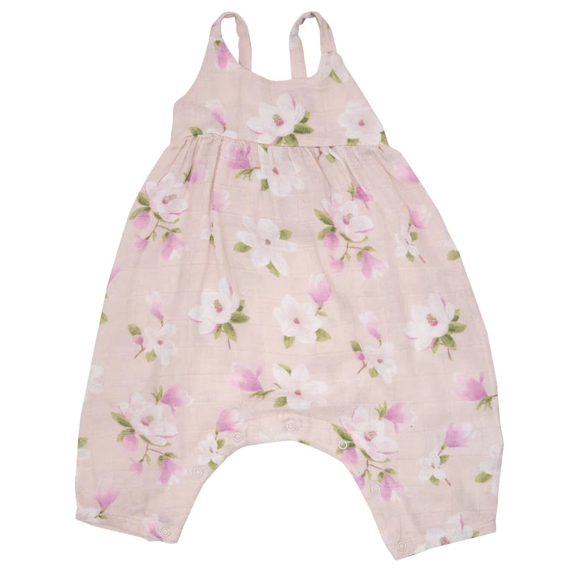 ANGEL DEAR TIE BACK ROMPER - SOUTHERN MAGNOLIA