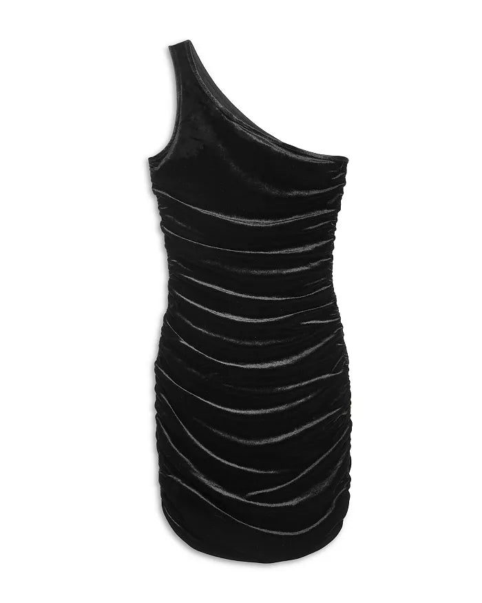 KATIE J VERONICA DRESS - BLACK VELVET