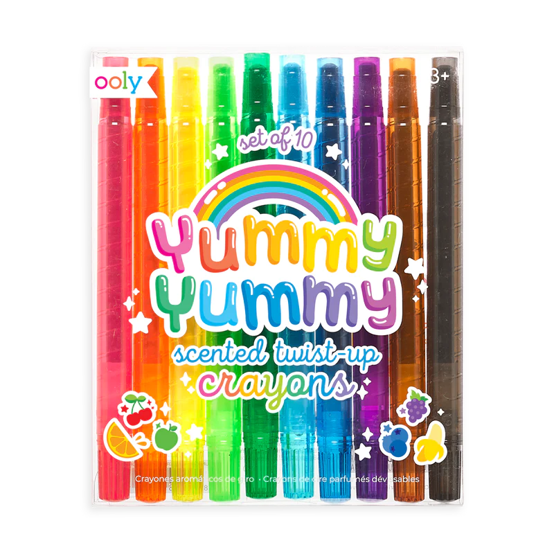 OOLY YUMMY SCENTED TWIST UP CRAYONS - SET OF 10