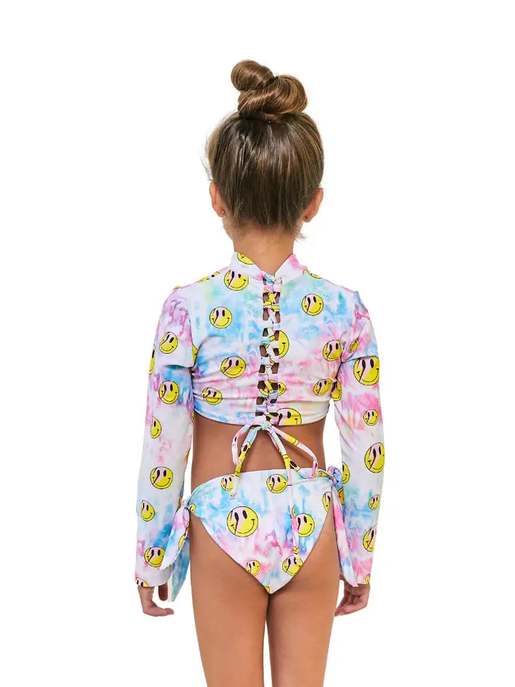 TOO COOL BEACHWEAR 2PC SWIMSUIT- SMILEY