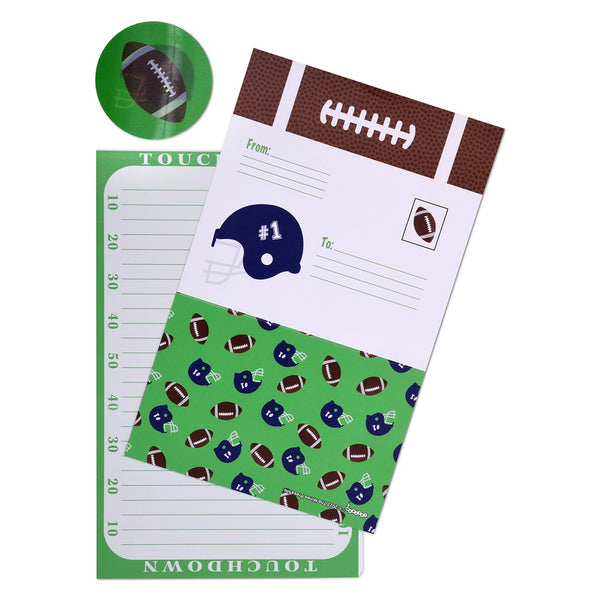 ISCREAM  FOLD OVER CARDS STAIONARY - TOUCHDOWN