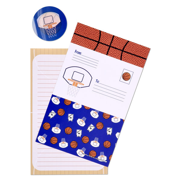 ISCREAM  FOLD OVER CARDS STAIONARY - HOOP DREAMS