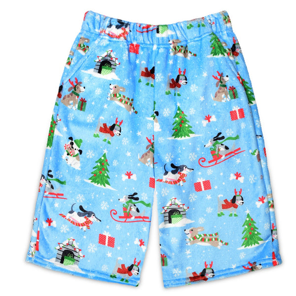 ISCREAM PLUSH SHORTS - SNOW DOG