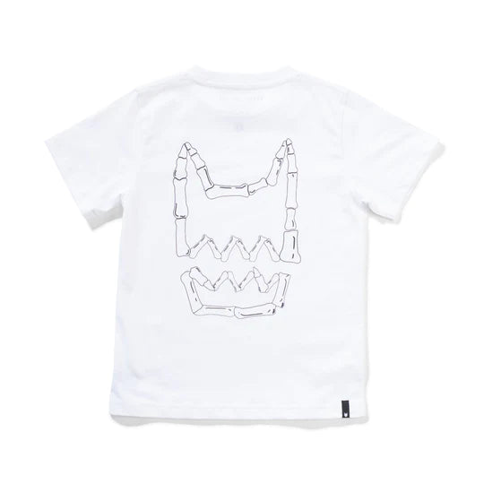 MUNSTER FACEBONES TEE - WHITE