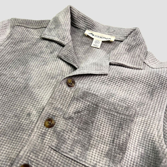 APPAMAN RESORT SHIRT - GREY TIE DYE