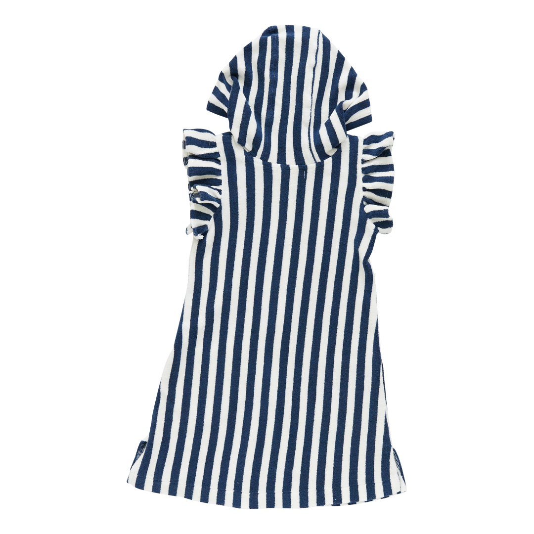 PINK CHICKEN TERRY COVERUP/TOWEL - OCEAN STRIPE